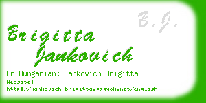 brigitta jankovich business card